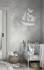 Heroad Peel and Stick Wallpaper Grey and White Vintage Forest Animals Floral - Image 4