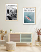 iHery Every Hour is Happy Hour Small Framed Trendy NewsPaper Wall Art, Natural - Image 7