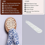 Indian Shelf 6 Lb- 6 Pieces Decorative Wood Adhesive Wall Hooks–Boho Peel and - Image 5