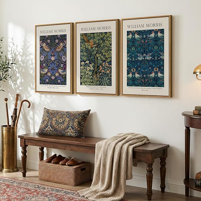 Large Framed Vintage William Morris Wall Art - Image 3