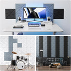 22 Pack Acoustic Panels with Self-Adhesive, Sound Panels High Density, - Image 4