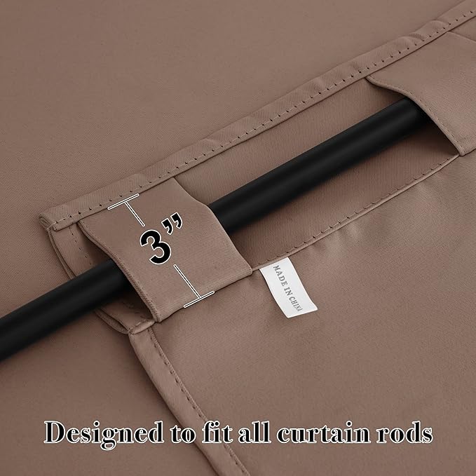 RYB HOME Blackout Curtains for Bedroom, Window Shades Thermal Insulating - Image 5