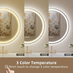 LOVESPEJO 30" Round LED Mirror for Bathroom, Circle LED Bathroom Vanity Mirror - Image 5