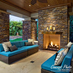Ekena Millwork 49"W x 25 1/2"H x 1 1/4"D Acadia Ledge Stacked Stone, StoneWall - Image 15
