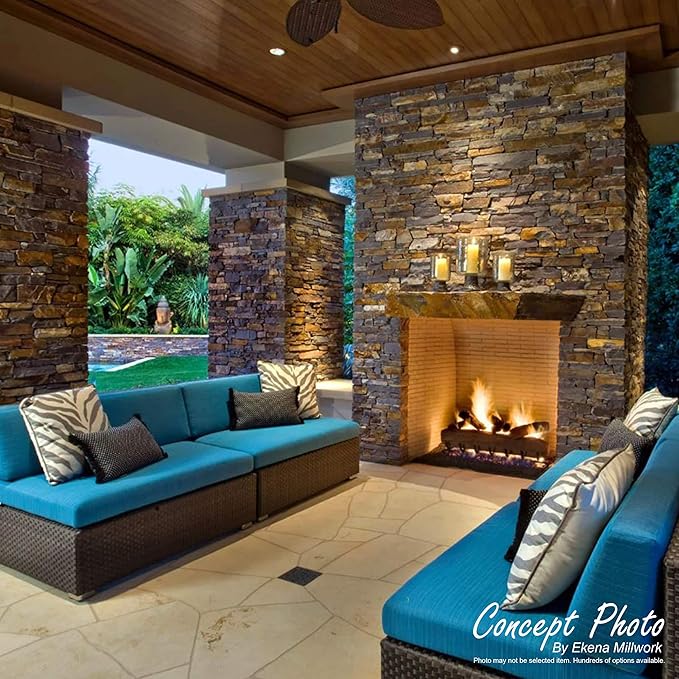 Ekena Millwork 49"W x 25 1/2"H x 1 1/4"D Acadia Ledge Stacked Stone, StoneWall - Image 15