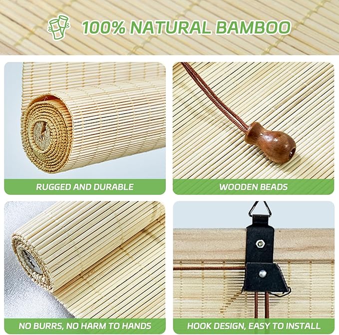 Bamboo Blinds for Door Window - Image 3
