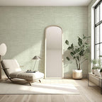 Amiya Grasscloth Wallpaper 17.3"x120" Sage Green Peel and Stick Faux Fabric - Image 2
