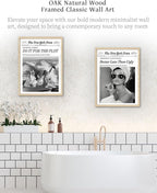 iHery Unframed Hepburn Newspaper Trendy 12x16 in Vintage Headline Canvas Print - Image 4