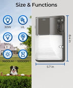 CINOTON 30W LED Wall Pack Light - Image 6