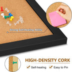 DOLLAR BOSS Cork Board for Wall 24" x 18" Bulletin Board for Wall - Image 2