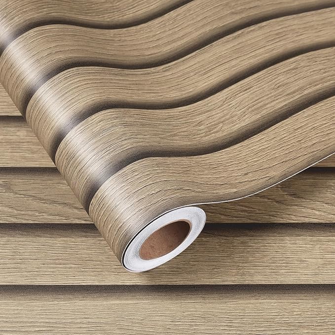 17.7x317 Slats Wood Wallpaper Peel and Stick Wood Slat Contact Paper Slat Wall - Image 7