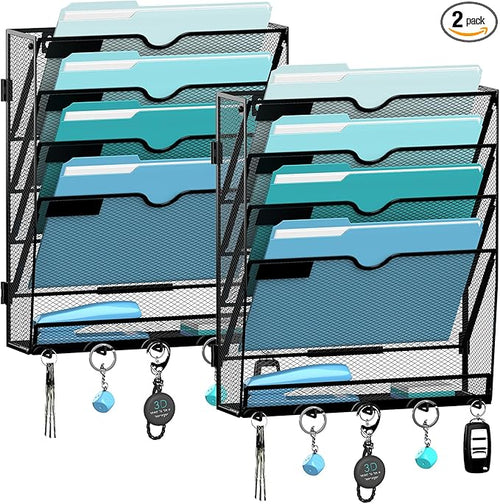2 Pack 5 Tier Wall File Organizer by JMHUD