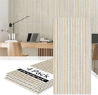 Olanglab Wood Slat Wall Panels 4 Pack, Acoustic Wall Panels, 47.24'' x 23.62" by Olanglab