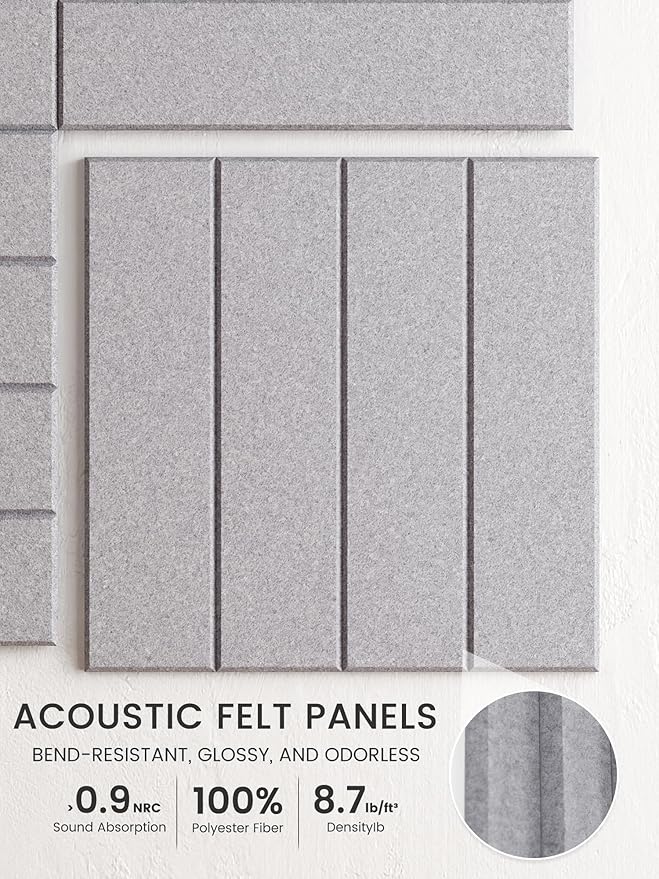 Bumusty Large Cork Board Alternative-48 x 36" Felt Bulletin Board Tiles - Image 3