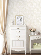 Ismoon Floral Peel and Stick Wallpaper Vintage Beige Contact Paper Boho - Image 7