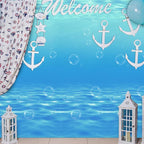 Kochorie 54 Inch x 100 Ft Ocean Waves Plastic Tablecloth Roll in Slide Cutter - Image 5