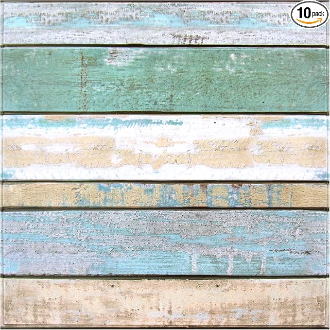 COMSTICKC Peel and Stick Faux Wood Wall Sticker Wall Panels, Ultra-Light Thin by COMSTICKCDECOR
