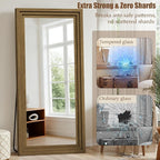 Full Length Mirror 71"x30", Large Solid Wood Frame Floor Mirror, Leaning Floor - Image 5