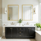 FICTOR Bathroom Vanity Mirror-Gold, 36x24 Inch, Shatterproof & Anti-Rust - Image 7
