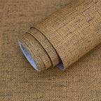 Brown Grasscloth Peel and Stick Wallpaper Textured Contact Paper by MANONIRIA