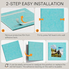 MaxGear Large Cork Board for Wall 36" x 24", Aqua Blue Bulletin Board, 6 Pack - Image 3