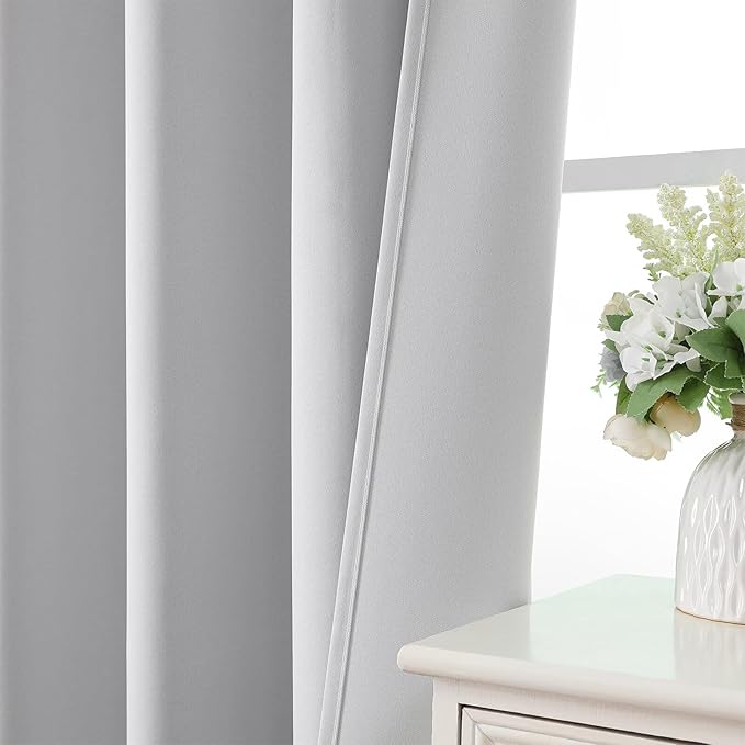 CUCRAF Blackout Curtains Room Darkening Window Curtain Panels, Rod Pocket - Image 6