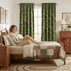 NICETOWN Olive Green Velvet Curtains - Image 3