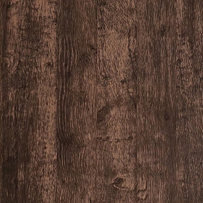 Dimoon Wallpaper 17.7" x236'' Wood Peel and Stick Wallpaper Removable Brown by DIYYOURMOON