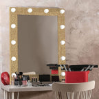 CRE8TIVE Champagne Gold Glitter Wallpaper Border Gold Peel and Stick Wallpaper - Image 2