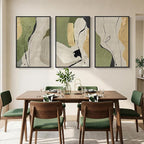 Large Framed Abstract Wall Art for Living Room, 3 Piece Modern Canvas Prints - Image 4