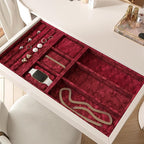 Wallercity Deep Red Velvet Peel and Stick Wallpaper Flocking Fabric Contact - Image 3