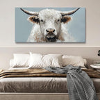 Suconvng Highland Cow Wall Art For Living Room Animal Canvas Art Wall Decor - Image 2