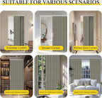 AJAZZ 100% Blackout Magnetic Door Curtain Accordion Doors Interior Closet Door - Image 5