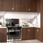 BOMENG Walnut Wood Contact Paper 16x354 inch Dark Brown Wood Wallpaper Peel and - Image 3