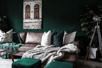 Dimoon 110''x17.7'' Dark Green Peel and Stick Wallpaper Contact Paper Modern - Image 5