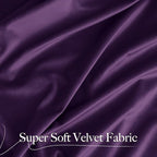NICETOWN Purple Velvet Blackout Curtains 96 inches Long, Solid Heavy Matt Rod - Image 2