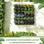 Briwooody 30 Set 60 Pocket Vertical Stackable Wall Planters Kit Outdoor Self - Image 7