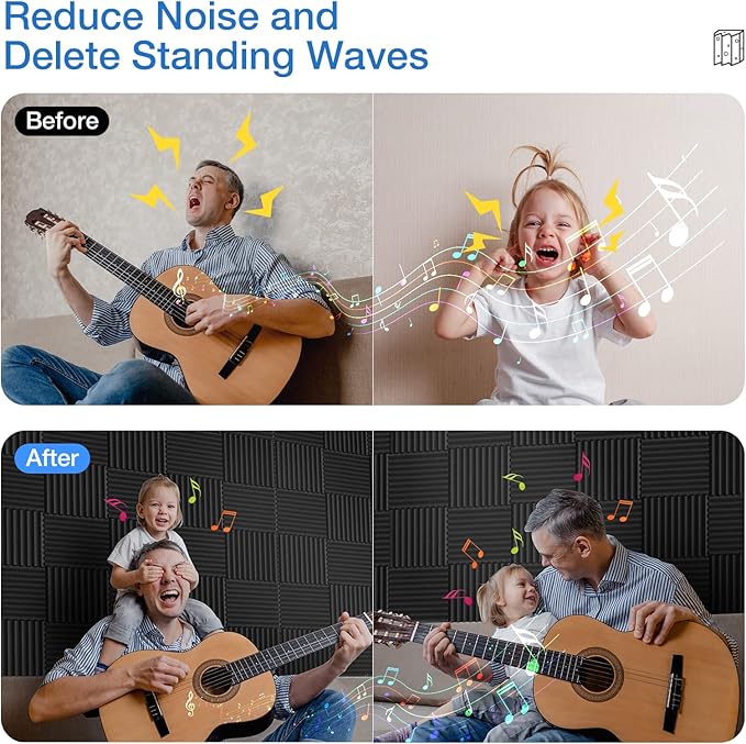 24 Pack Sound Proof Foam Panels - Image 5