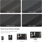 CUCRAF Dark Grey Blackout Curtains Customize, Rod Pocket Room Darkening Curtain - Image 4
