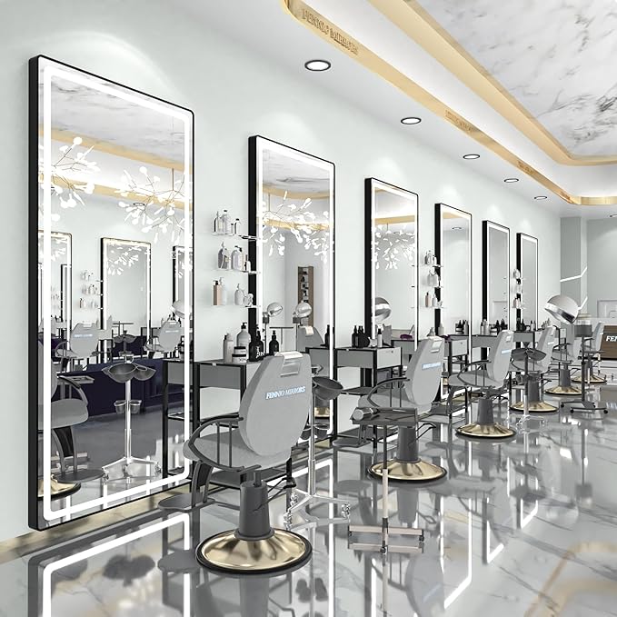 FENNIO Full Length Mirror with Lights, Free Standing Lighted Floor Mirror by FENNIOLEDMIRRORS