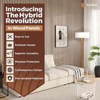 Avana Acoustic Wood Wall Panels – 47.2 X 12.6 White Oak Acoustic Panels 2 PCs – - Image 2