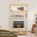 Syndra Modern Full Length Mirror Wood Frame, 65x24'' Large Floor Mirror - Image 7