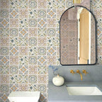 Wudnaye Bohemian Wallpaper Peel and Stick Faux Tile Contact Paper 17”×196” Tile - Image 4