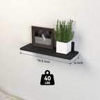 DOLLFIO Floating Shelves, 3 Sets Wall Wooden Shelves - Image 3
