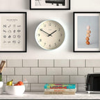 JONES CLOCKS® Studio wall Clock | Modern Round Style | 12 inch | Pale Blue | - Image 3