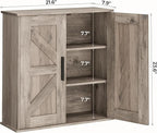 Homleke Bathroom Wall Cabinet, Over Toilet Storage Cabinet - Image 3