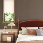 CRE8TIVE Wide 24"x118" Dark Brown Grasscloth Peel and Stick Wallpaper Fabric - Image 5