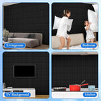 Nuanchu 60 Pcs 3D Slat Wall Panels, Paintable Waterproof Textured Tiles - Image 6