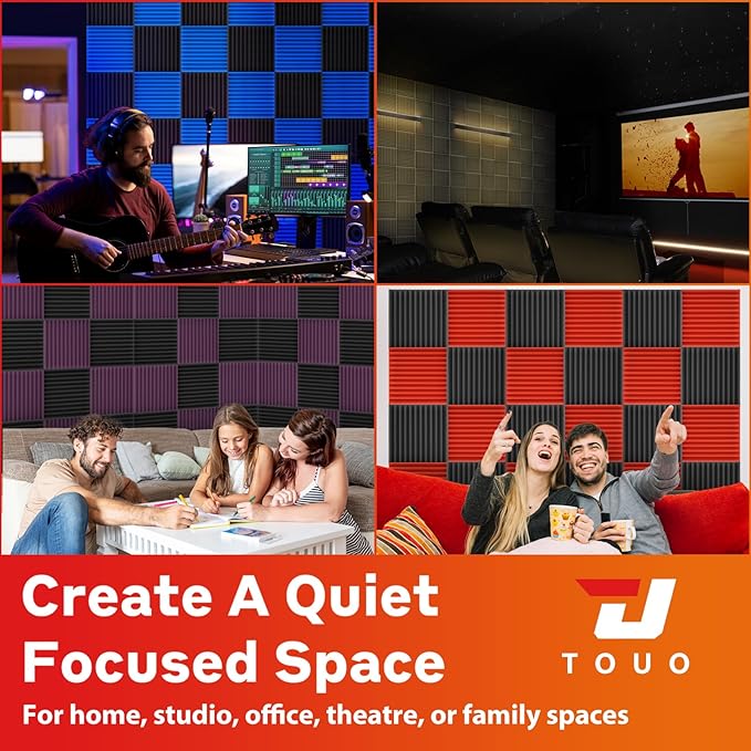 24 Pack Acoustic Panels – Sound Proof Foam Panels - Image 7