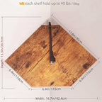JJL Corner Shelf, 12 Inch Set of 2 Floating Shelves - Image 3